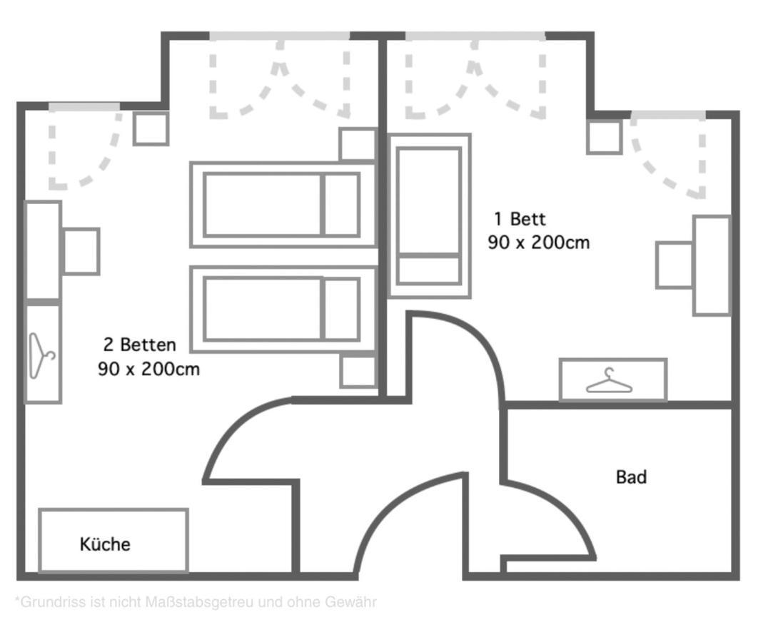 2 Zimmer Apartment Mit Bis Zu 4 Einzelbetten In Der Land Of Living Kelheim Luaran gambar